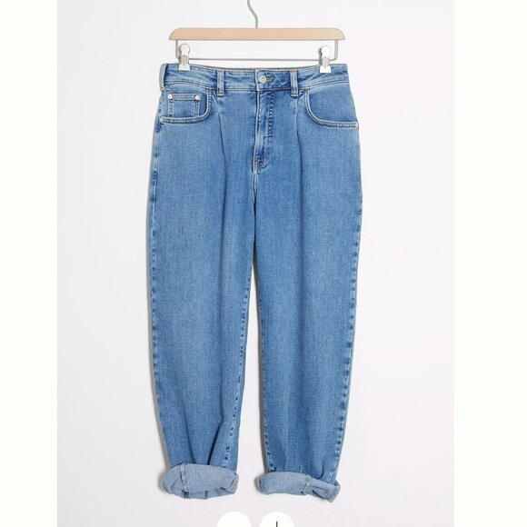 Anthropologie Pilcro Barrel Pant with Pleats - Picture 2 of 14